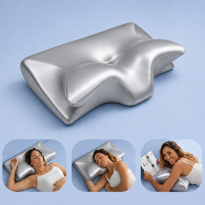IcyChill Contour Memory Foam Cooling Silk Pillow