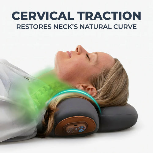 LovaEcho 3-in-1 Memory Foam Cervical Massage Pillow